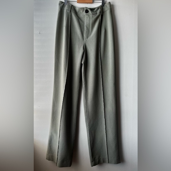 Zara Tailored Wide Leg High Waisted Trousers - Picture 1 of 8